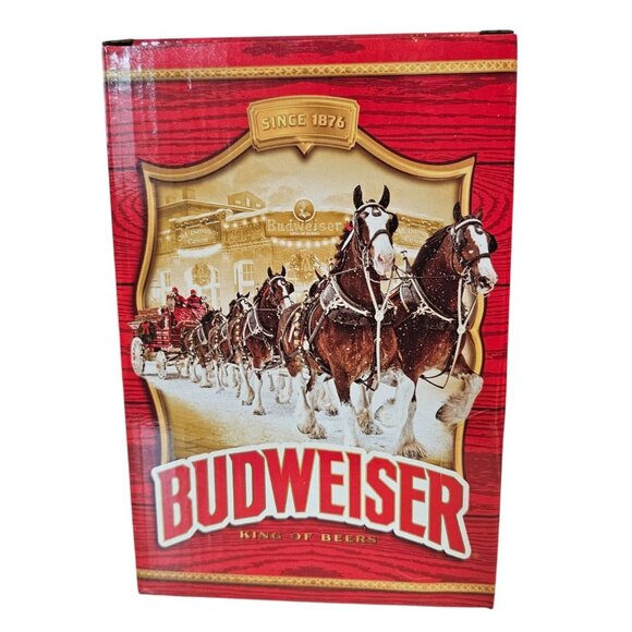 Budweiser Limited Edition Clydesdales Holiday Stein 2024 NEW Box Certificate - Picture 1 of 16